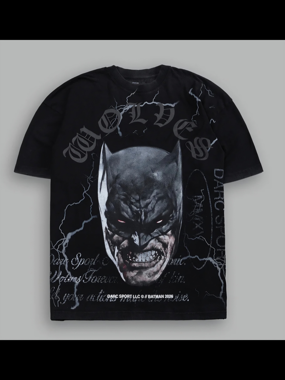 DARC SPORT x BATMAN NIGH FURRY PREMIUM TEE  XL NWT RARE